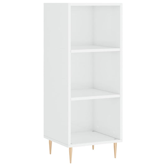 vidaXL Ντουλάπι Γυαλιστερό Λευκό 34,5 x 32,5 x 90 εκ. Επεξεργ. Ξύλο
