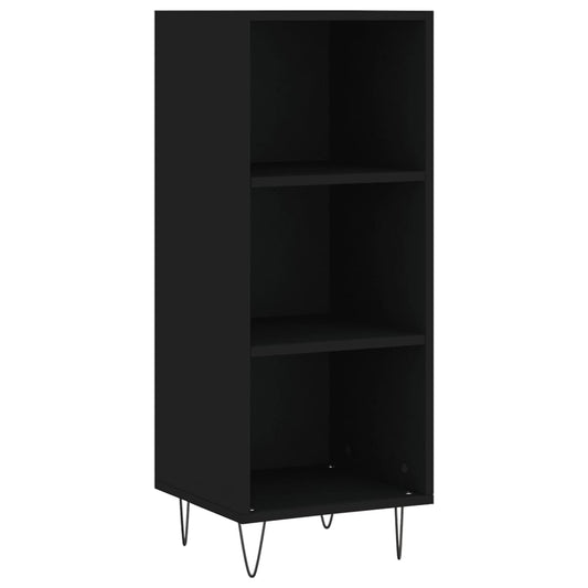 vidaXL Ντουλάπι Μαύρο 34,5x32,5x90 εκ. Επεξεργασμένο Ξύλο