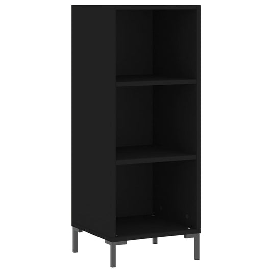 vidaXL Ντουλάπι Μαύρο 34,5x32,5x90 εκ. Επεξεργασμένο Ξύλο