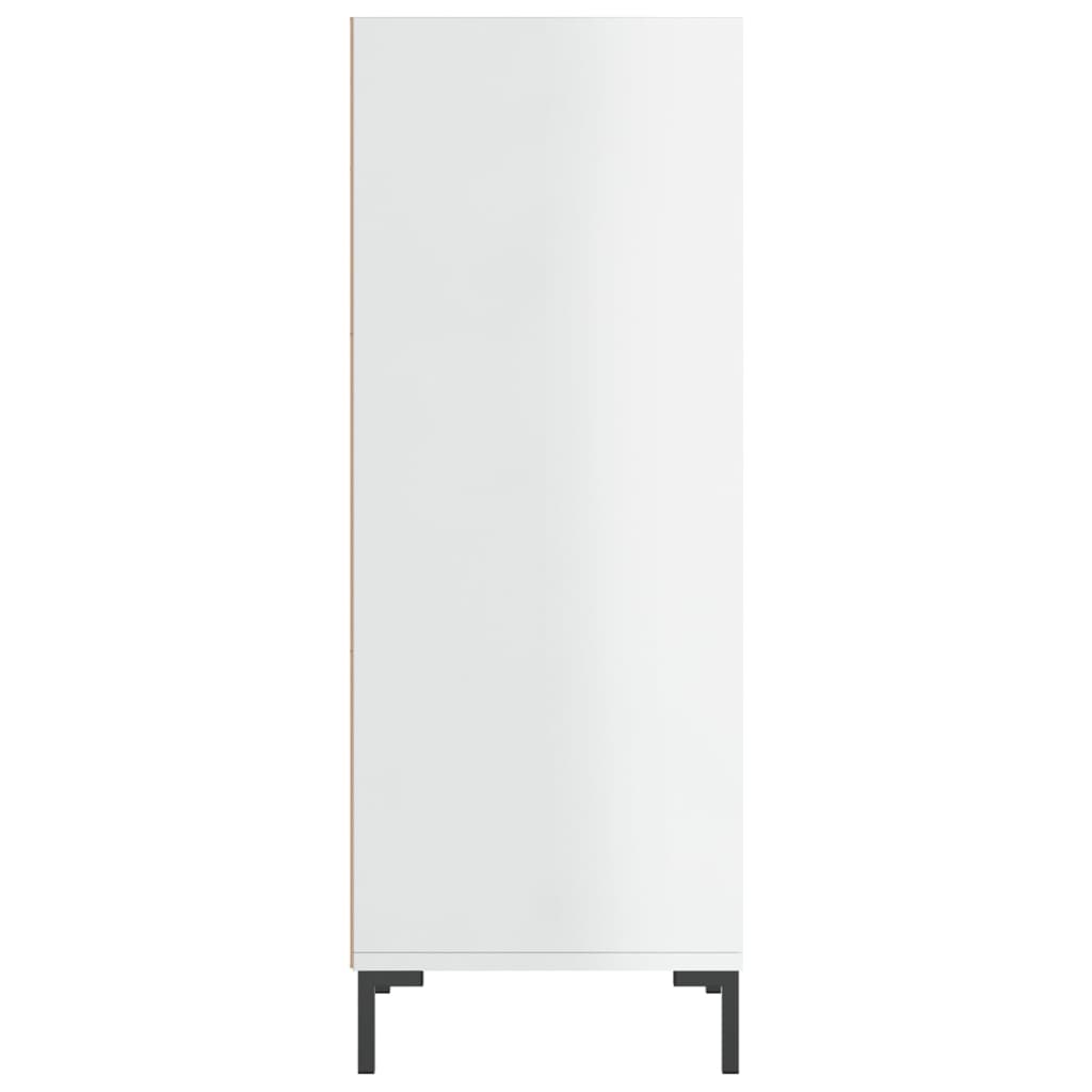 vidaXL Ντουλάπι Γυαλιστερό Λευκό 34,5 x 32,5 x 90 εκ. Επεξεργ. Ξύλο