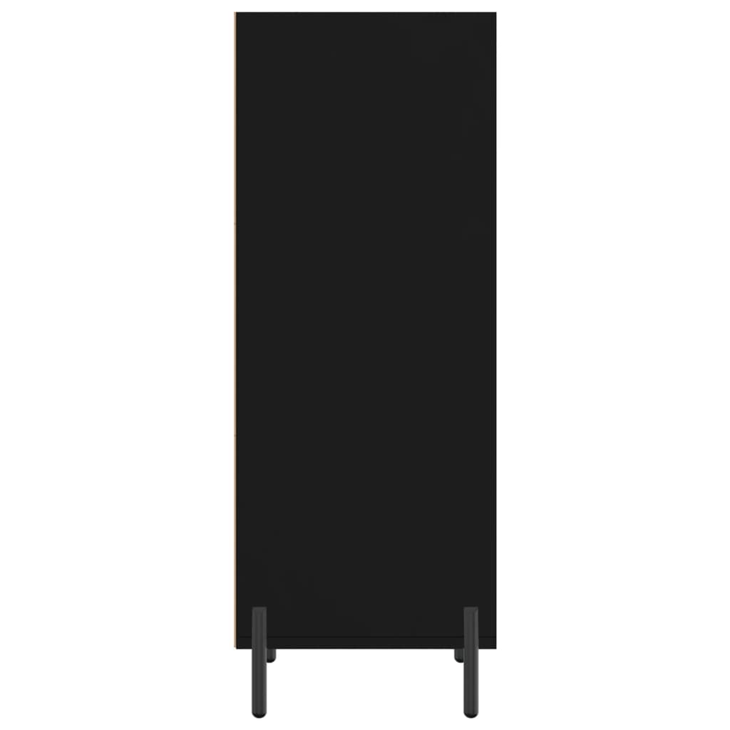 vidaXL Ντουλάπι Μαύρο 34,5x32,5x90 εκ. Επεξεργασμένο Ξύλο