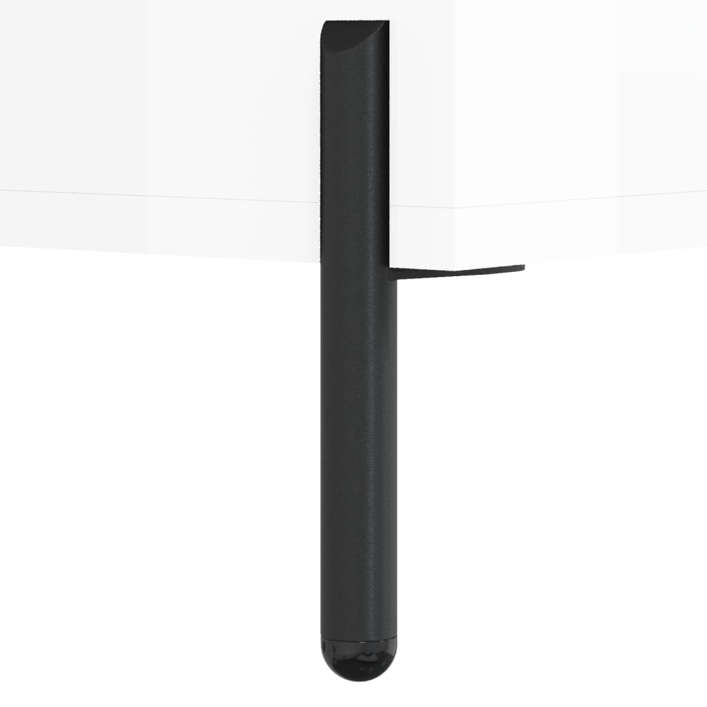 vidaXL Ντουλάπι Γυαλιστερό Λευκό 34,5 x 32,5 x 90 εκ. Επεξεργ. Ξύλο