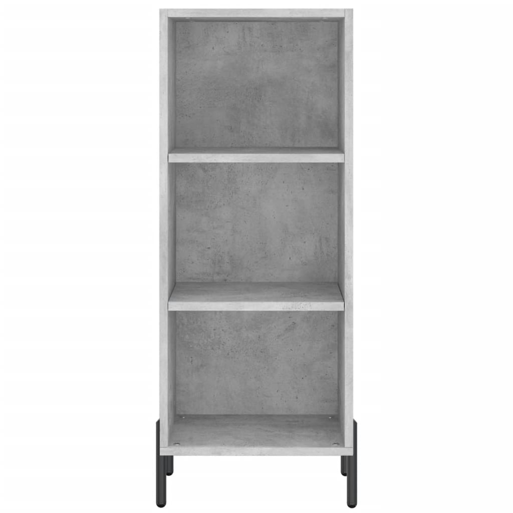 vidaXL Ντουλάπι Γκρι Σκυροδέματος 34,5x32,5x90 εκ. Επεξεργασμένο Ξύλο
