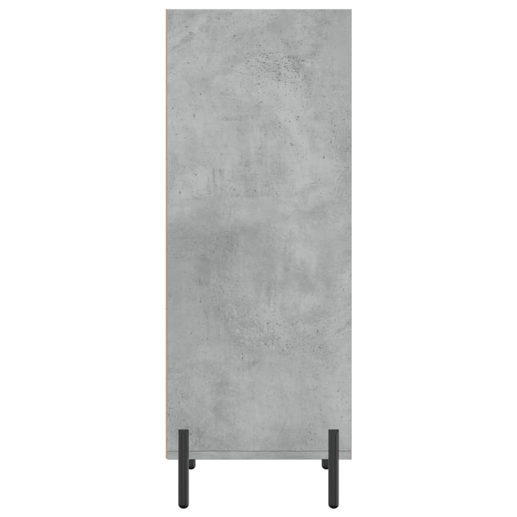 vidaXL Ντουλάπι Γκρι Σκυροδέματος 34,5x32,5x90 εκ. Επεξεργασμένο Ξύλο