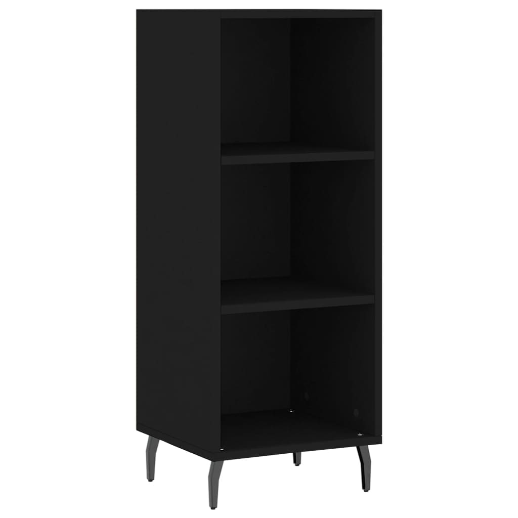 vidaXL Ντουλάπι Μαύρο 34,5x32,5x90 εκ. Επεξεργασμένο Ξύλο