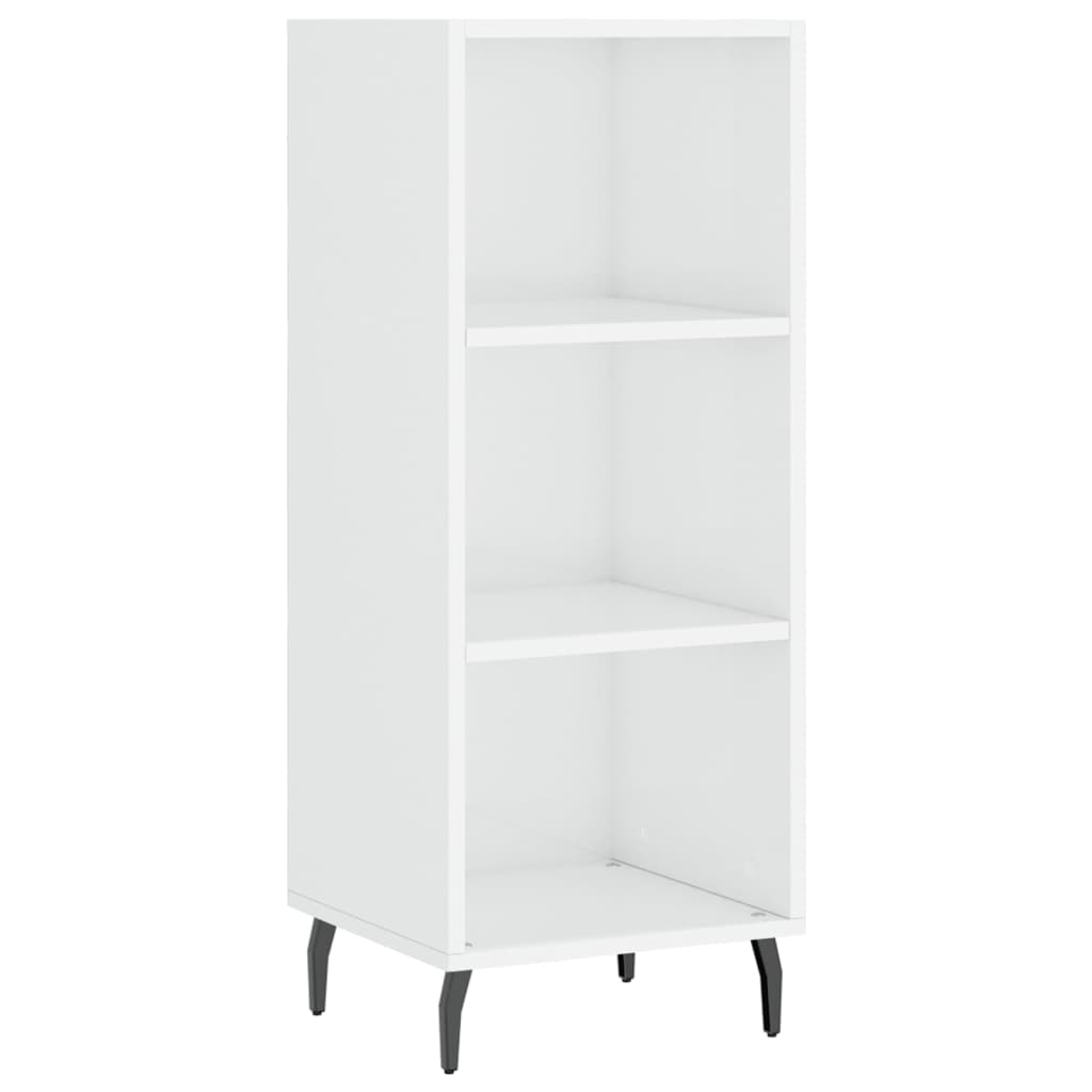 vidaXL Ντουλάπι Γυαλιστερό Λευκό 34,5 x 32,5 x 90 εκ. Επεξεργ. Ξύλο