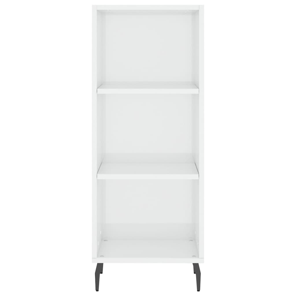 vidaXL Ντουλάπι Γυαλιστερό Λευκό 34,5 x 32,5 x 90 εκ. Επεξεργ. Ξύλο