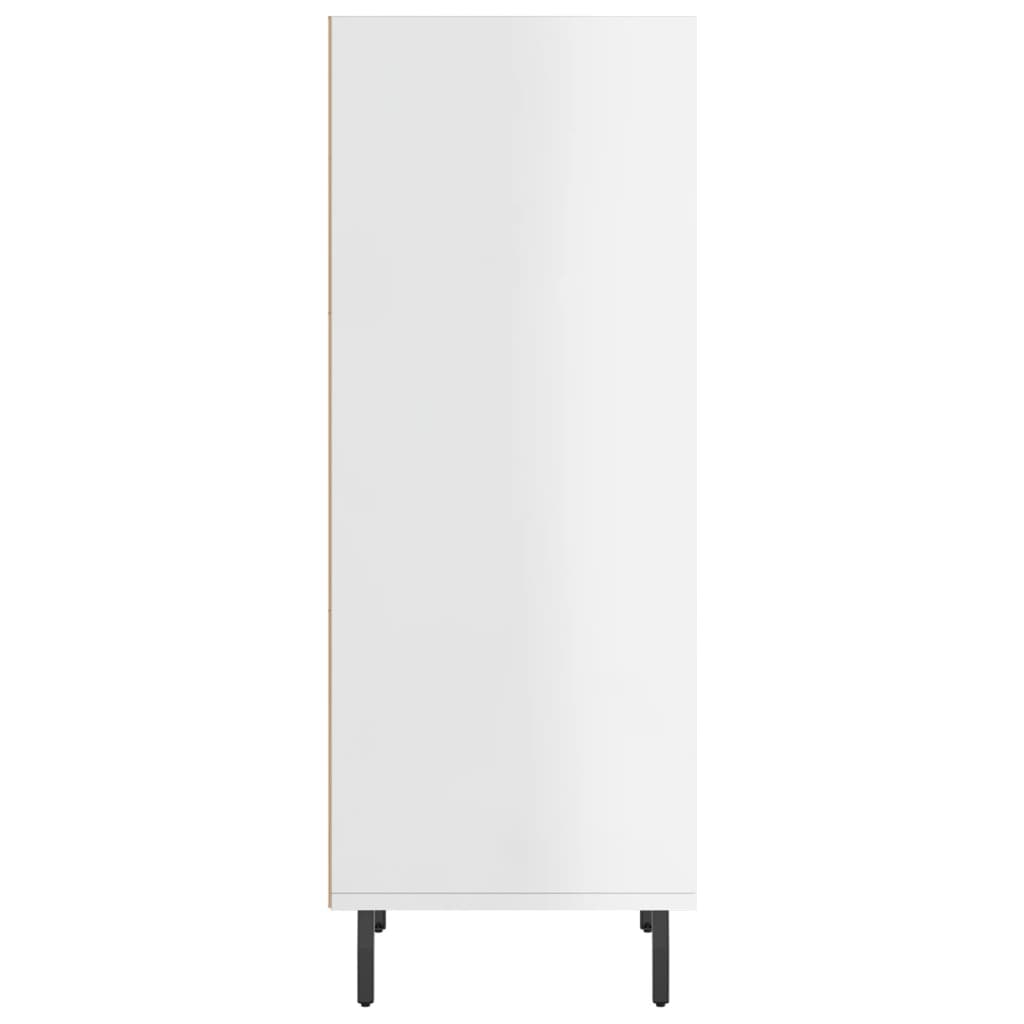 vidaXL Ντουλάπι Γυαλιστερό Λευκό 34,5 x 32,5 x 90 εκ. Επεξεργ. Ξύλο
