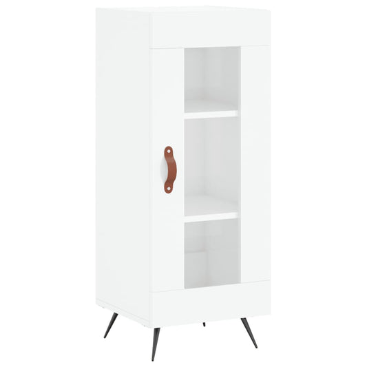 vidaXL Ντουλάπι Γυαλιστερό Λευκό 34,5x34x90 εκ. Επεξεργασμένο Ξύλο