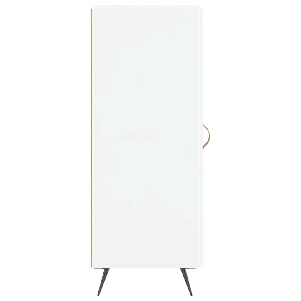 vidaXL Ντουλάπι Γυαλιστερό Λευκό 34,5x34x90 εκ. Επεξεργασμένο Ξύλο