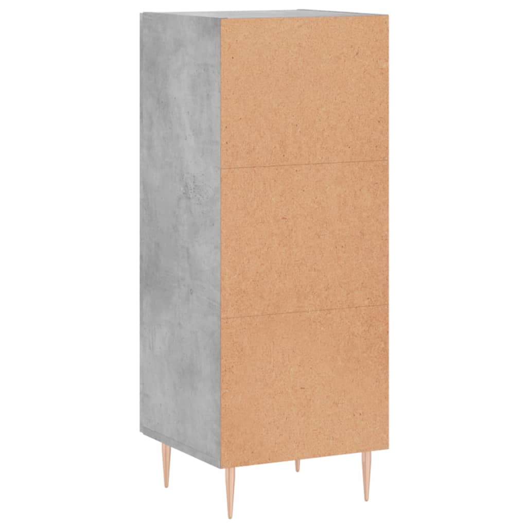 vidaXL Ντουλάπι Γκρι Σκυροδέματος 34,5x34x90 εκ. Επεξεργασμένο Ξύλο