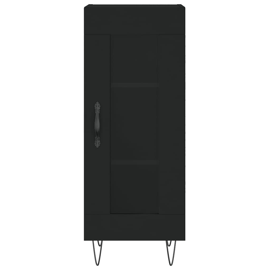 vidaXL Ντουλάπι Μαύρο 34,5 x 34 x 90 εκ. από Επεξεργασμένο Ξύλο