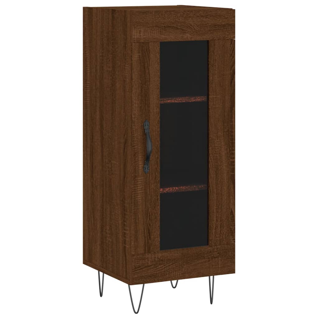 vidaXL Ντουλάπι Καφέ Δρυς 34,5 x 34 x 90 εκ. Επεξεργασμένο Ξύλο
