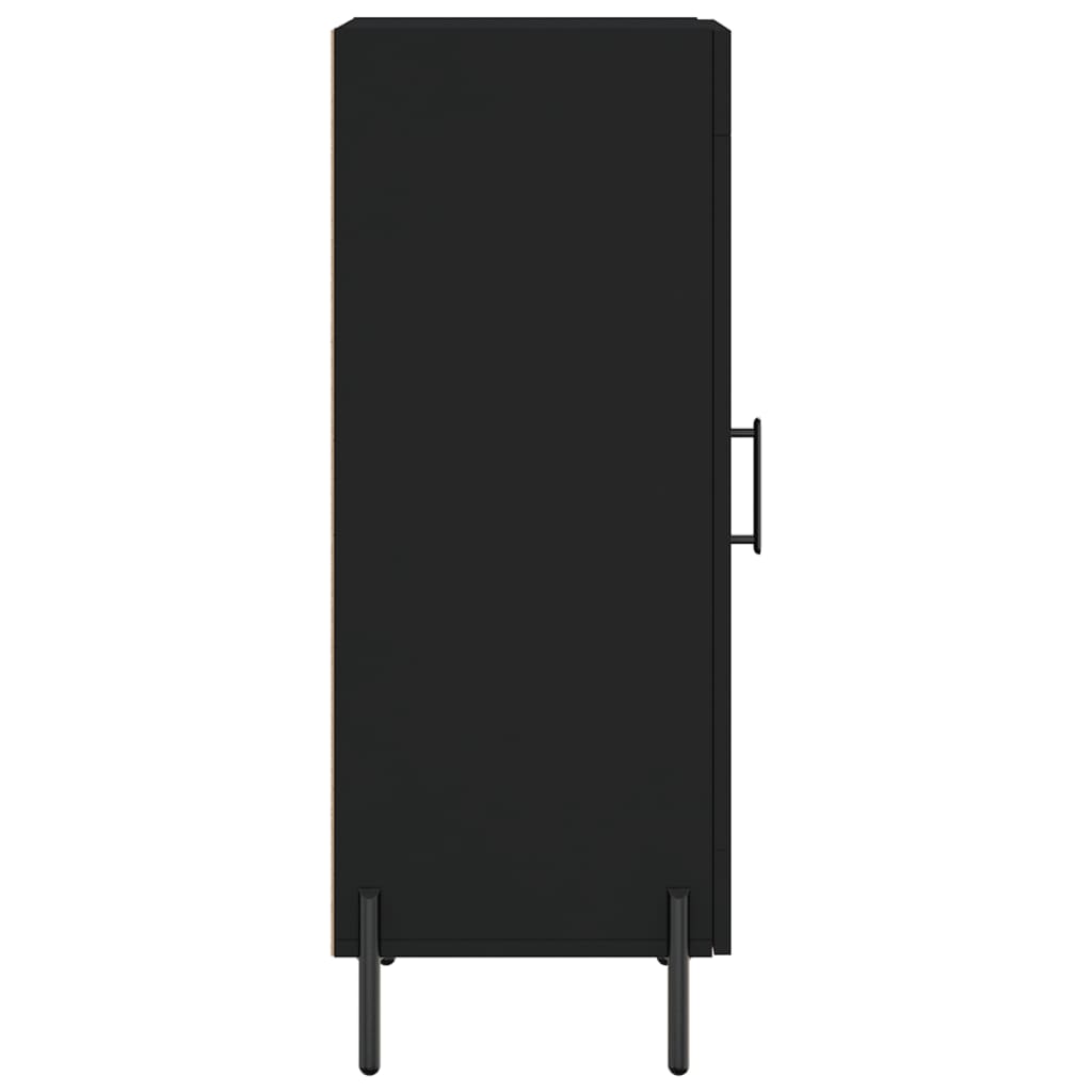 vidaXL Ντουλάπι Μαύρο 34,5 x 34 x 90 εκ. από Επεξεργασμένο Ξύλο