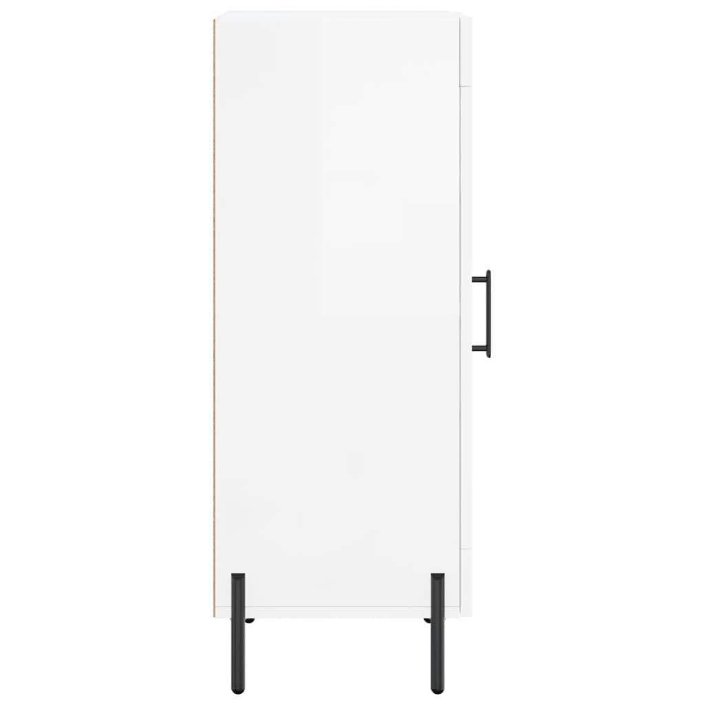 vidaXL Ντουλάπι Γυαλιστερό Λευκό 34,5x34x90 εκ. Επεξεργασμένο Ξύλο