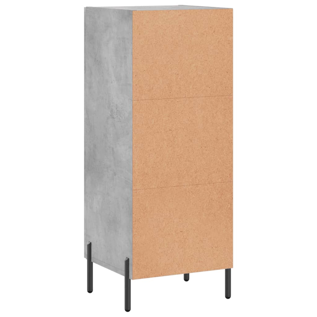 vidaXL Ντουλάπι Γκρι Σκυροδέματος 34,5x34x90 εκ. Επεξεργασμένο Ξύλο