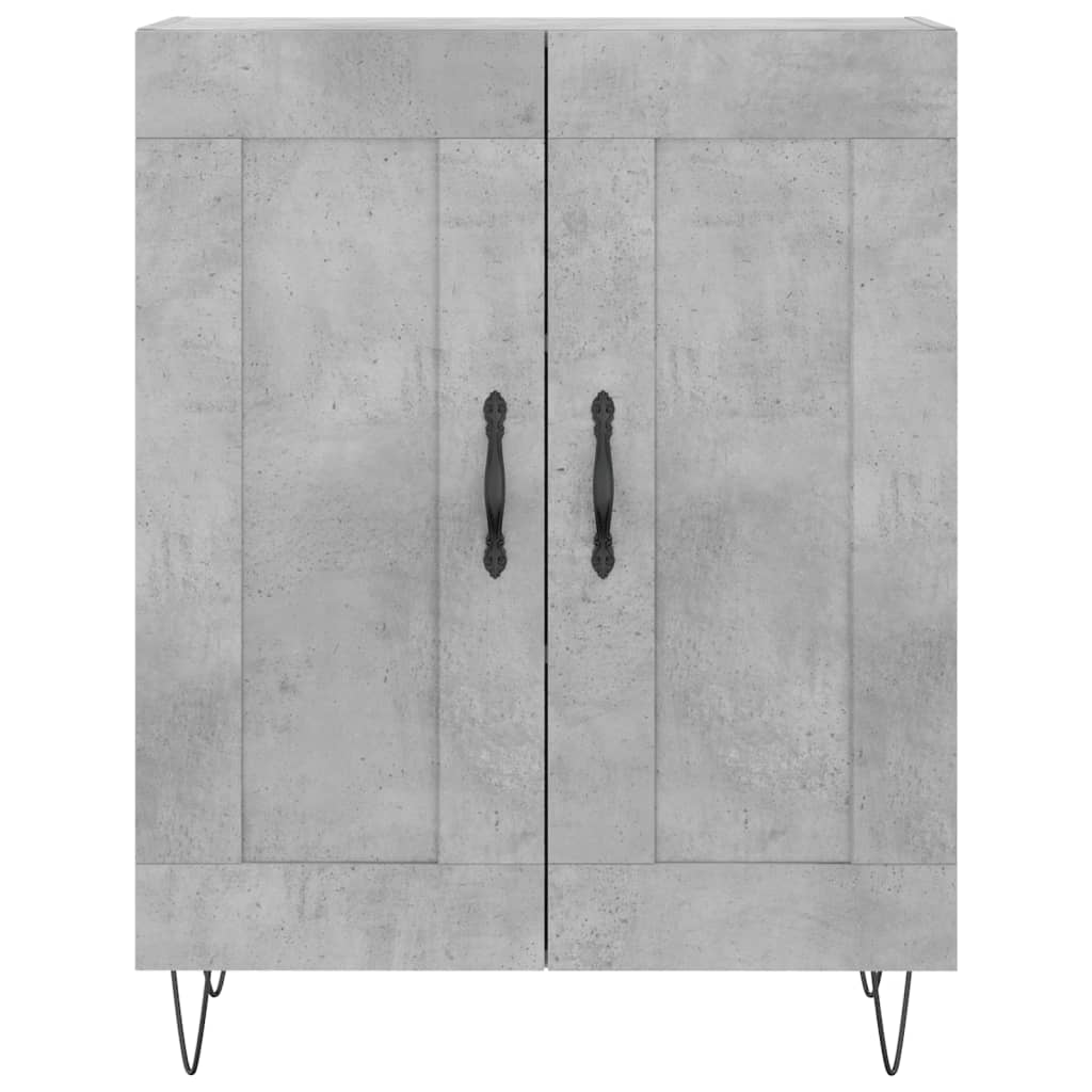 vidaXL Ντουλάπι Γκρι Σκυροδέματος 69,5x34x90 εκ. Επεξεργασμένο Ξύλο