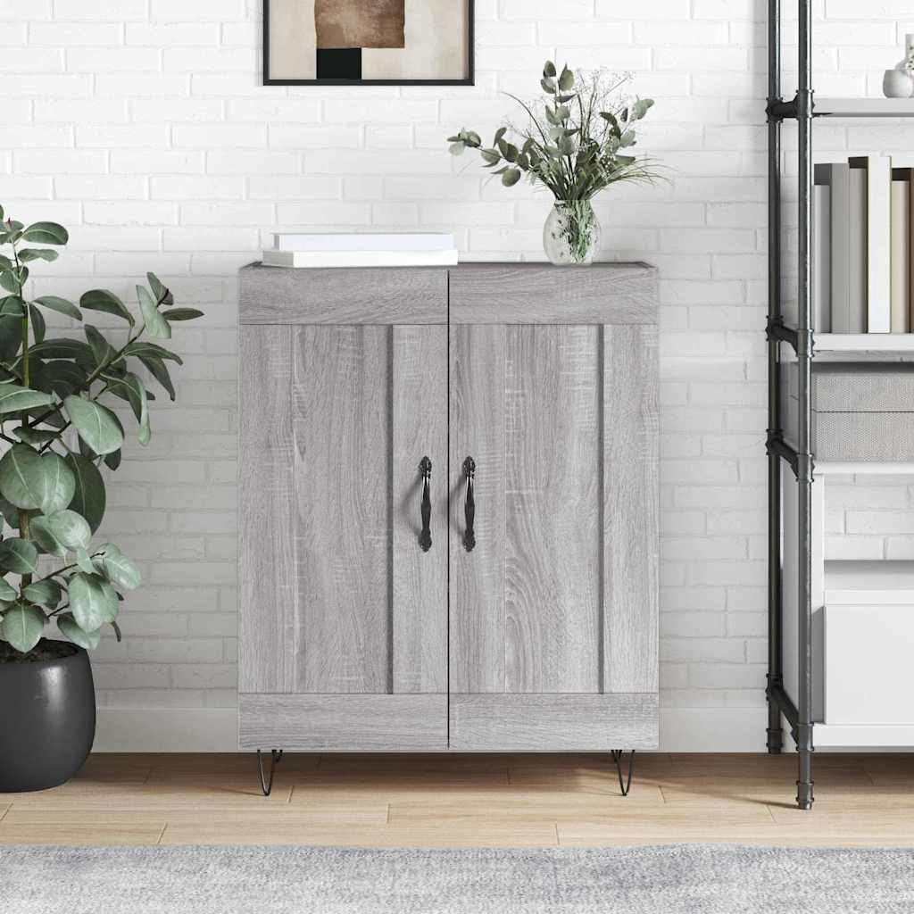 vidaXL Πλαϊνό γραφείο Γκρι sonoma 69,5 x 34 x 90 εκ.