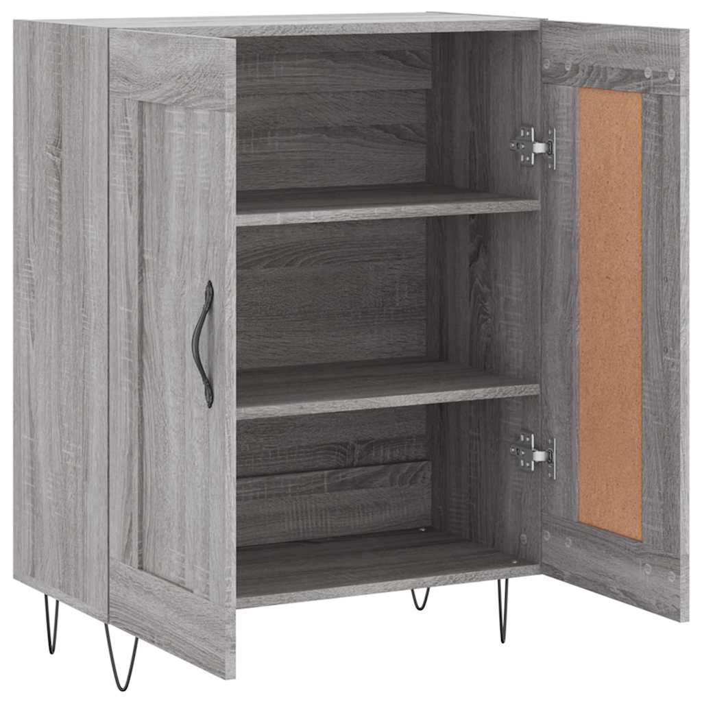 vidaXL Πλαϊνό γραφείο Γκρι sonoma 69,5 x 34 x 90 εκ.