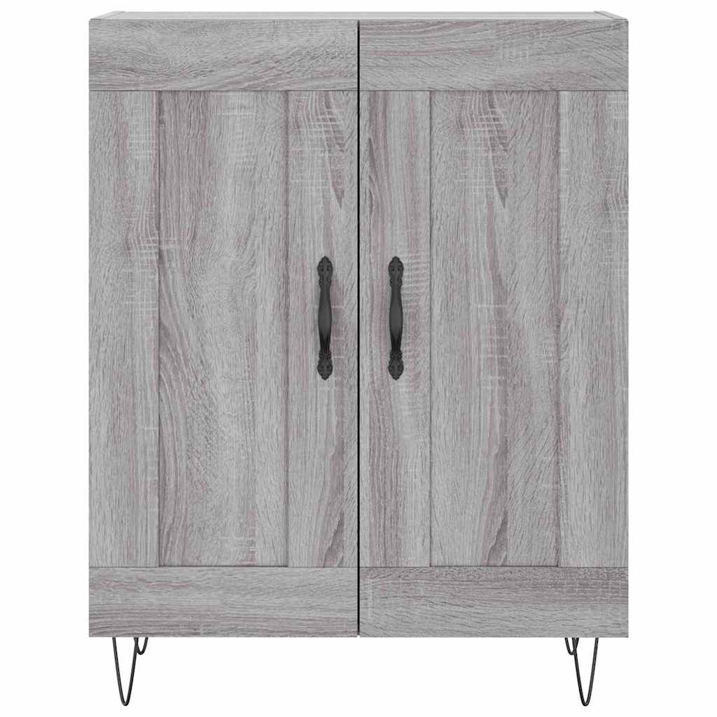 vidaXL Πλαϊνό γραφείο Γκρι sonoma 69,5 x 34 x 90 εκ.