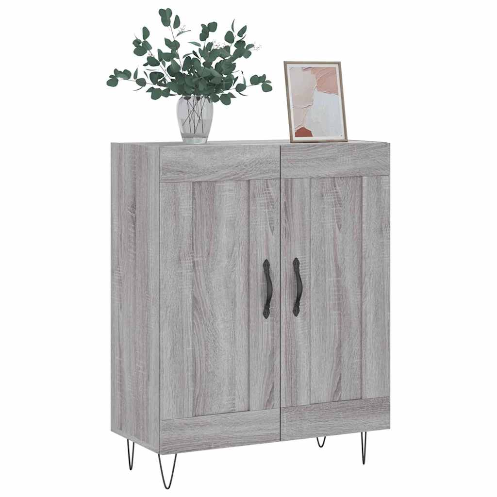 vidaXL Πλαϊνό γραφείο Γκρι sonoma 69,5 x 34 x 90 εκ.