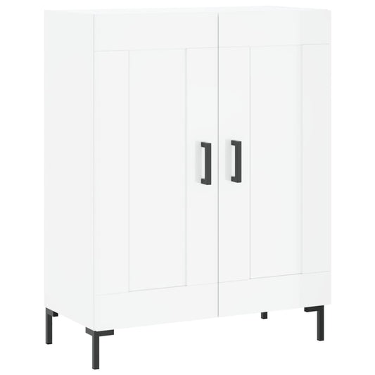 vidaXL Ντουλάπι Γυαλιστερό Λευκό 69,5x34x90 εκ. Επεξεργασμένο Ξύλο