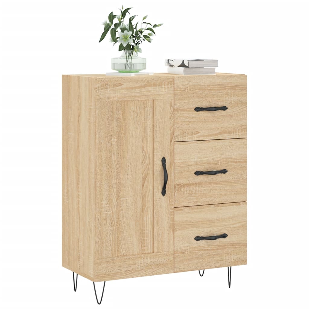 vidaXL Ντουλάπι Sonoma Δρυς 69,5 x 34 x 90 εκ. από Επεξεργασμένο Ξύλο