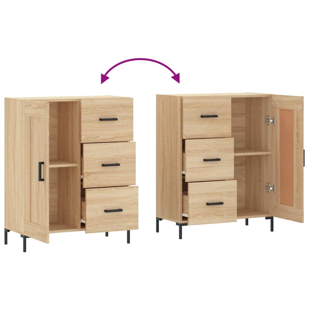 vidaXL Ντουλάπι Sonoma Δρυς 69,5 x 34 x 90 εκ. από Επεξεργασμένο Ξύλο