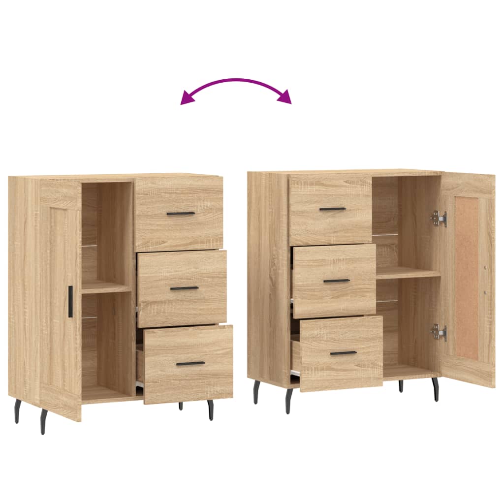 vidaXL Ντουλάπι Sonoma Δρυς 69,5 x 34 x 90 εκ. από Επεξεργασμένο Ξύλο