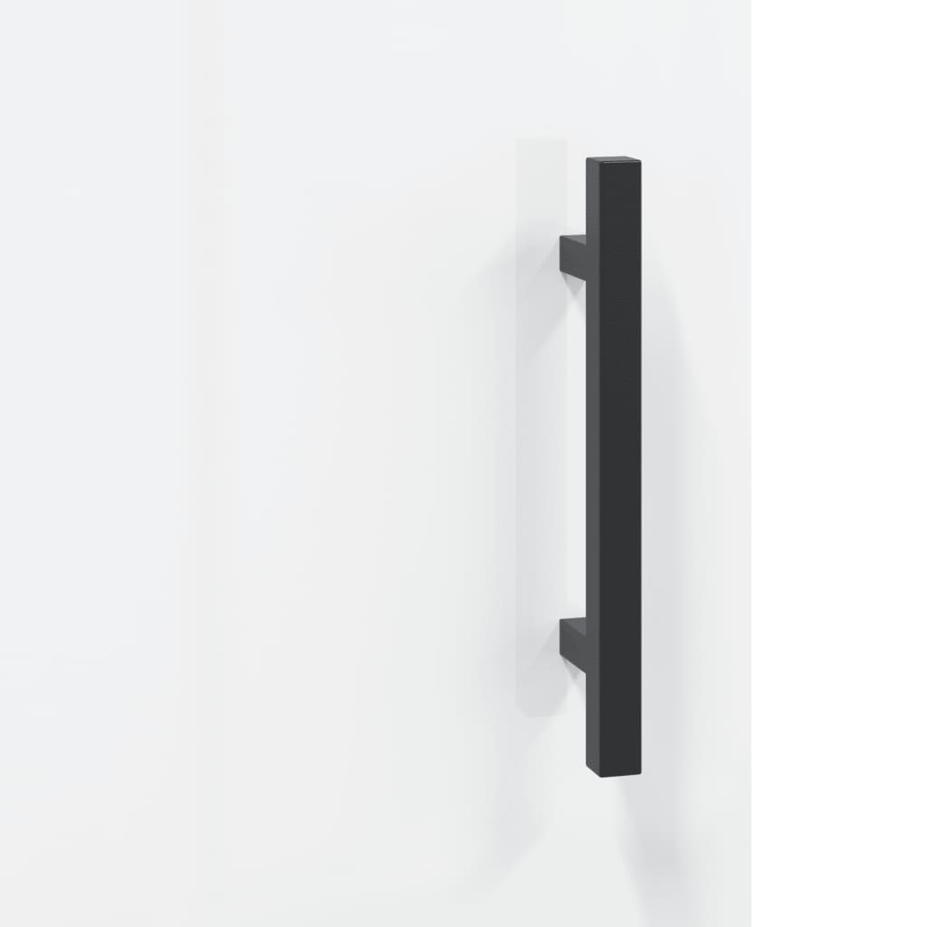 vidaXL Ντουλάπι Γυαλιστερό Λευκό 69,5x34x90 εκ. Επεξεργασμένο Ξύλο