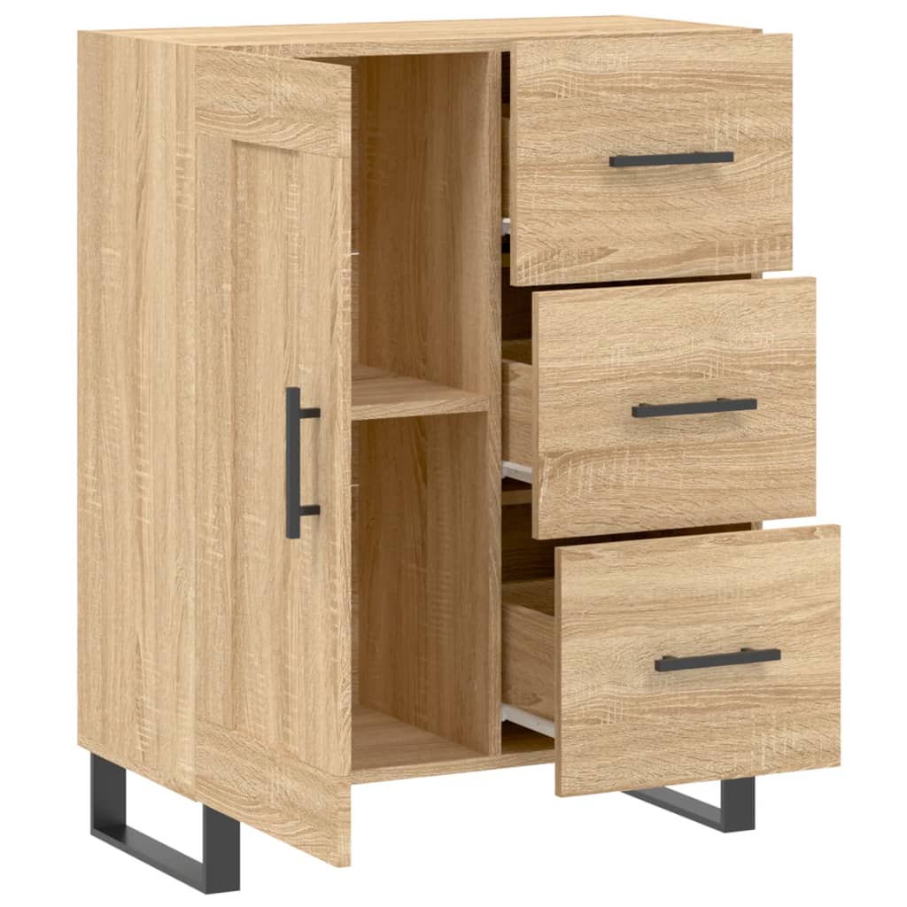 vidaXL Ντουλάπι Sonoma Δρυς 69,5 x 34 x 90 εκ. από Επεξεργασμένο Ξύλο