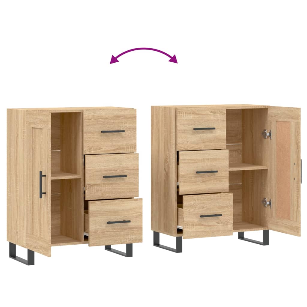 vidaXL Ντουλάπι Sonoma Δρυς 69,5 x 34 x 90 εκ. από Επεξεργασμένο Ξύλο