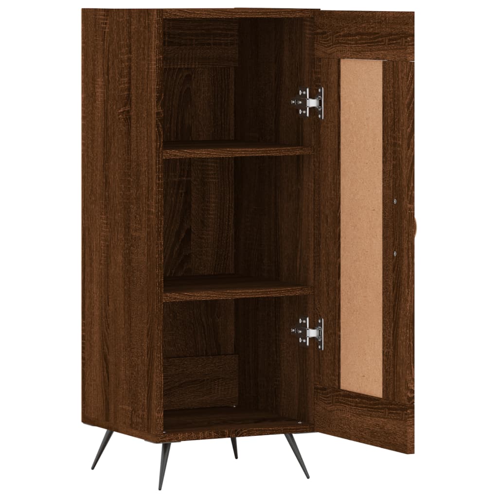 vidaXL Ντουλάπι Καφέ Δρυς 34,5 x 34 x 90 εκ. Επεξεργασμένο Ξύλο