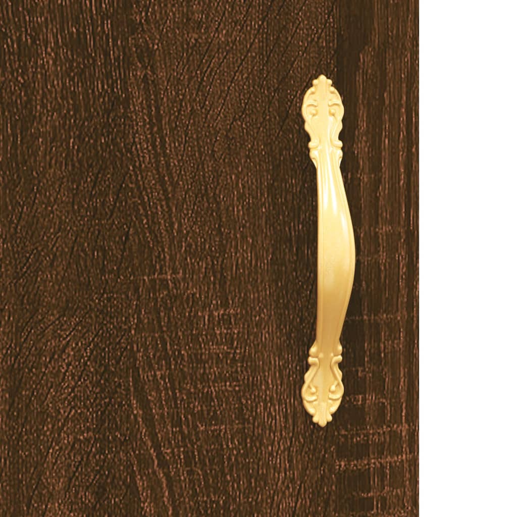 vidaXL Ντουλάπι Καφέ Δρυς 34,5 x 34 x 90 εκ. Επεξεργασμένο Ξύλο