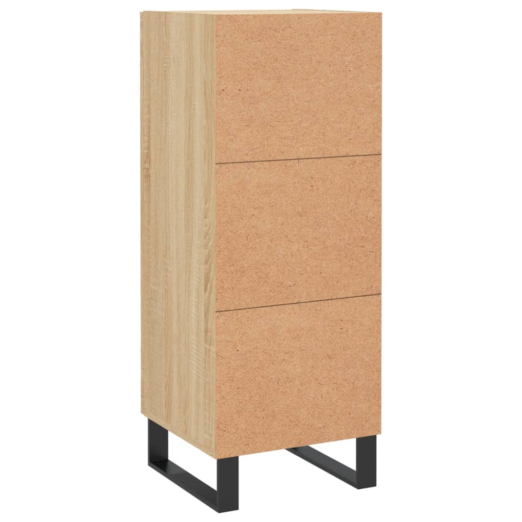 vidaXL Ντουλάπι Sonoma Δρυς 34,5x34x90 εκ. από Επεξεργασμένο Ξύλο