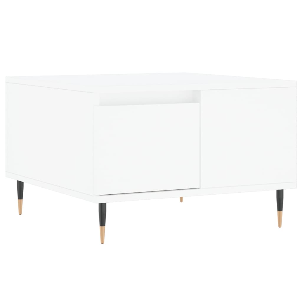 vidaXL Τραπεζάκι Σαλονιού Λευκό 55x55x36,5 εκ. από Επεξεργασμένο Ξύλο