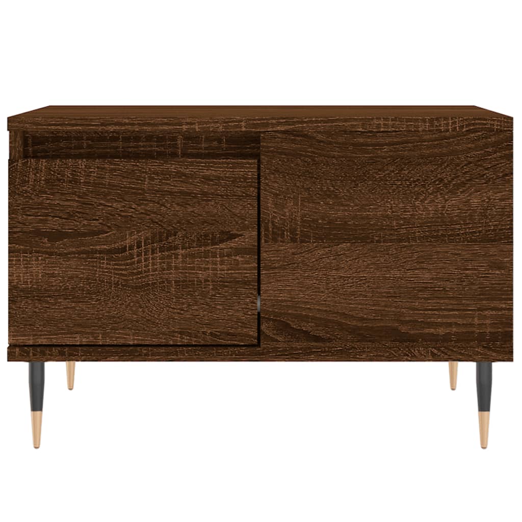 vidaXL Τραπεζάκι Σαλονιού Καφέ Δρυς 55x55x36,5 εκ. Επεξεργασμένο Ξύλο