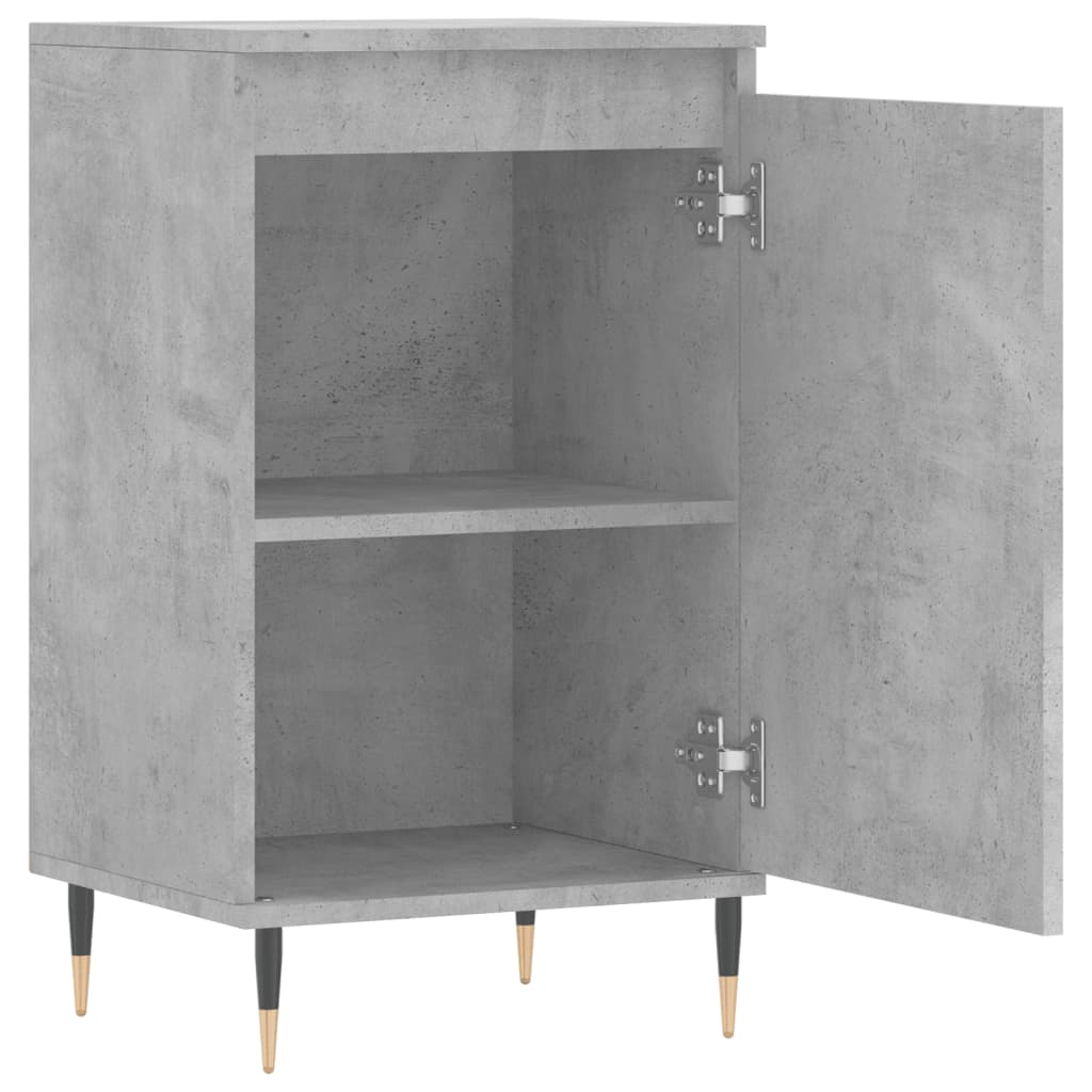 vidaXL Ντουλάπια 2 τεμ. Γκρι Σκυροδ. 40x35x70 εκ. Επεξεργασμένο Ξύλο