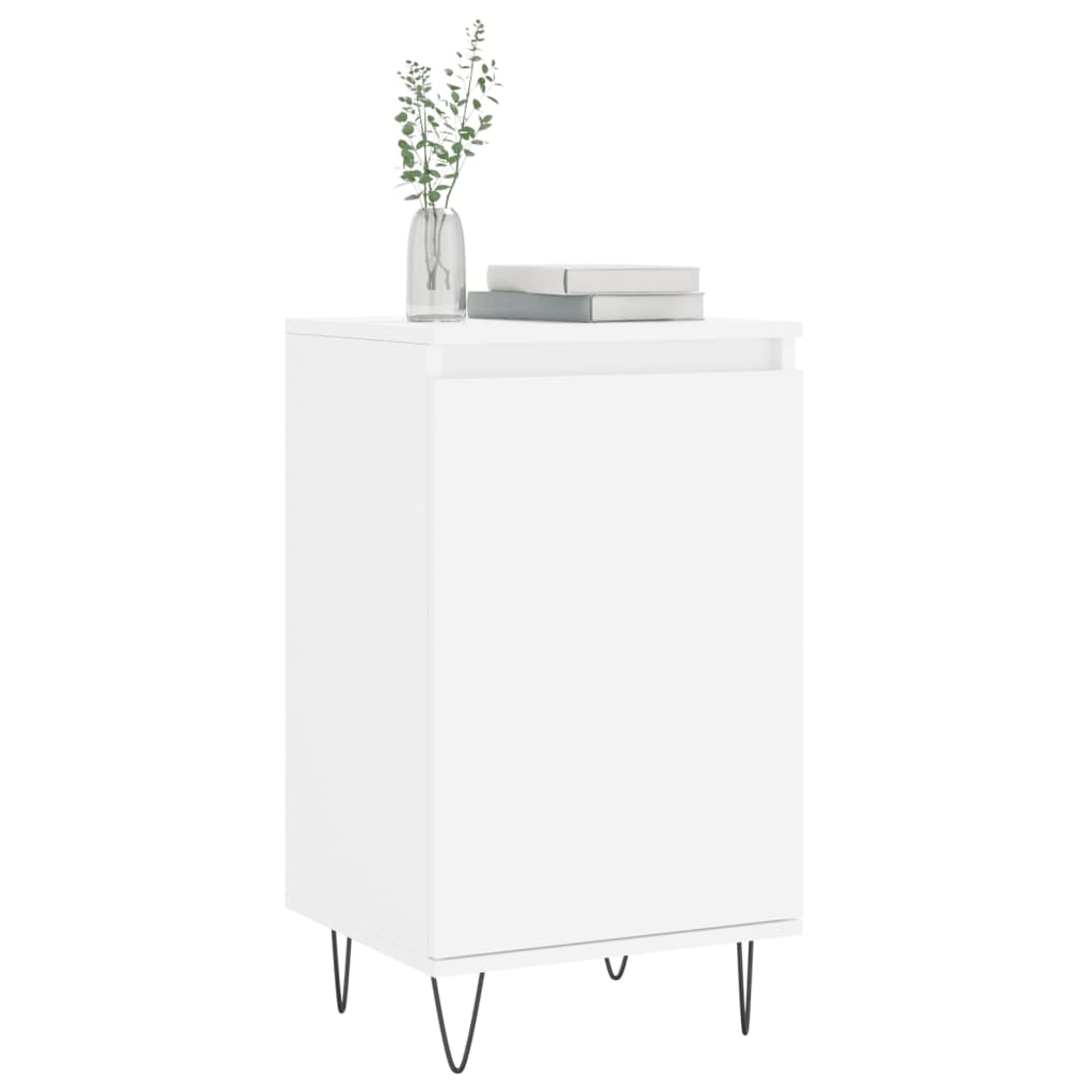 vidaXL Ντουλάπια 2 τεμ. Λευκά 40 x 35 x 70 εκ. από Επεξεργασμένο Ξύλο