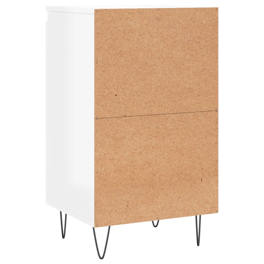 vidaXL Ντουλάπια 2 τεμ. Γυαλιστ. Λευκό 40x35x70 εκ. από Επεξεργ. Ξύλο