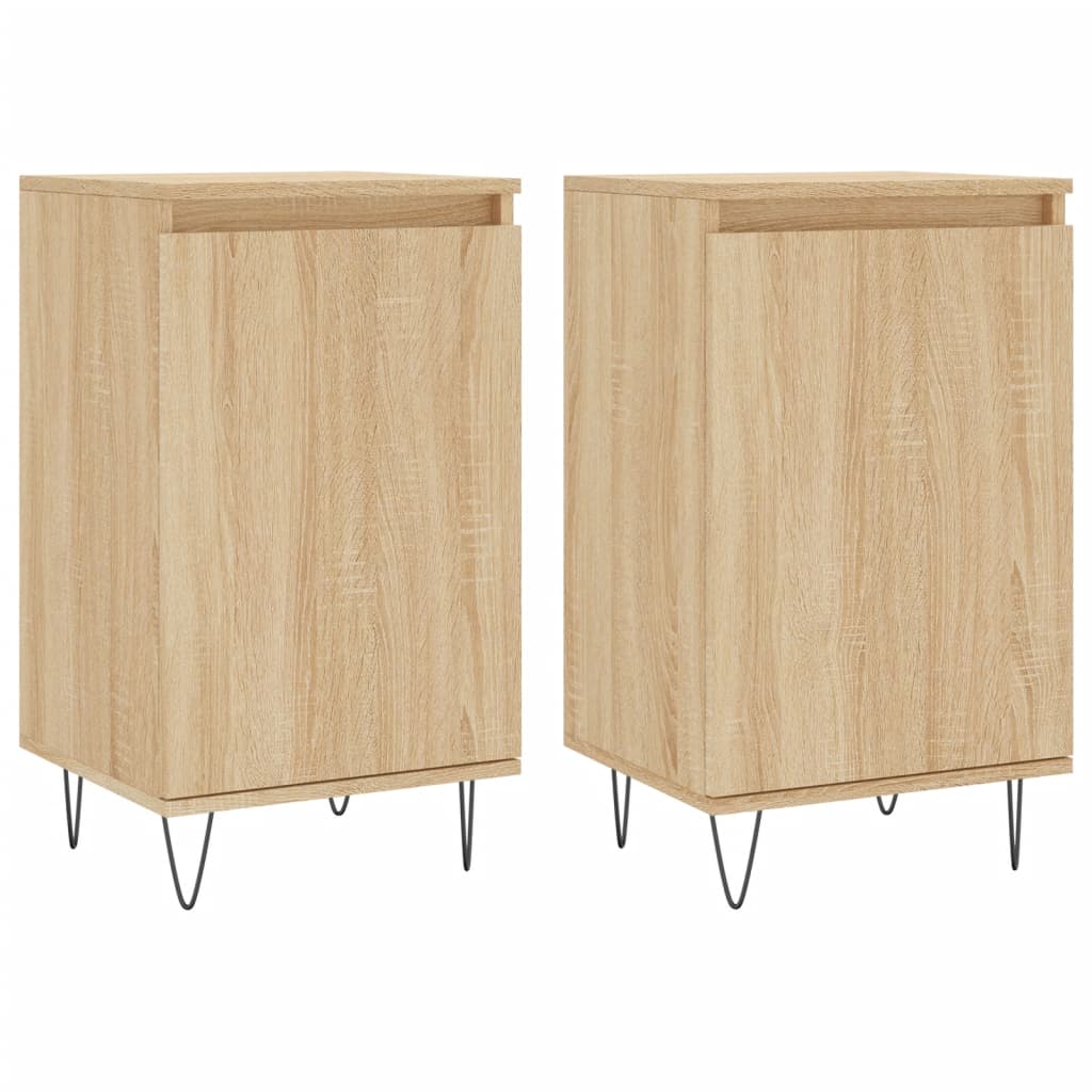 vidaXL Ντουλάπια 2 τεμ. Sonoma Δρυς 40x35x70 εκ. Επεξεργασμένο Ξύλο