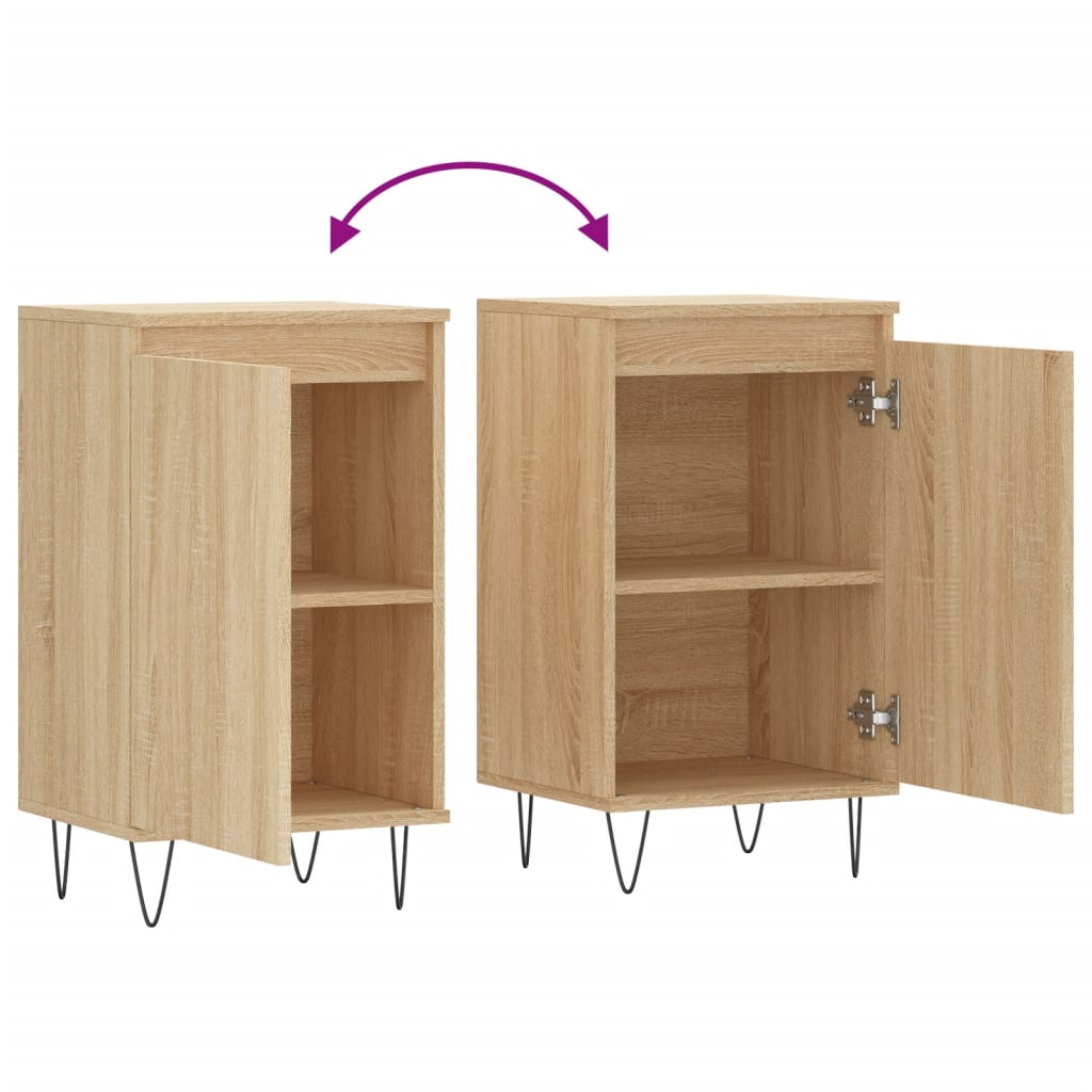 vidaXL Ντουλάπια 2 τεμ. Sonoma Δρυς 40x35x70 εκ. Επεξεργασμένο Ξύλο