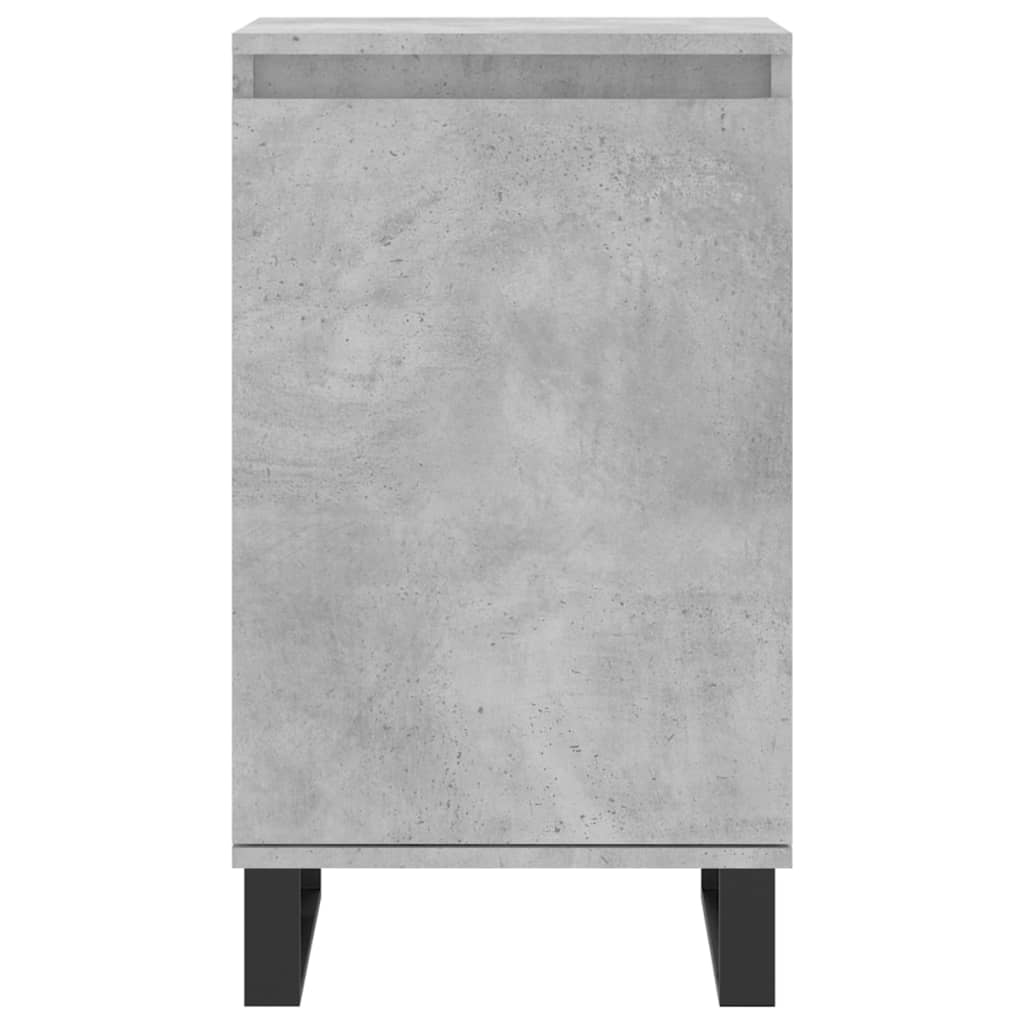 vidaXL Ντουλάπια 2 τεμ. Γκρι Σκυροδ. 40x35x70 εκ. Επεξεργασμένο Ξύλο