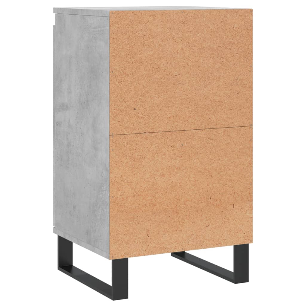vidaXL Ντουλάπια 2 τεμ. Γκρι Σκυροδ. 40x35x70 εκ. Επεξεργασμένο Ξύλο