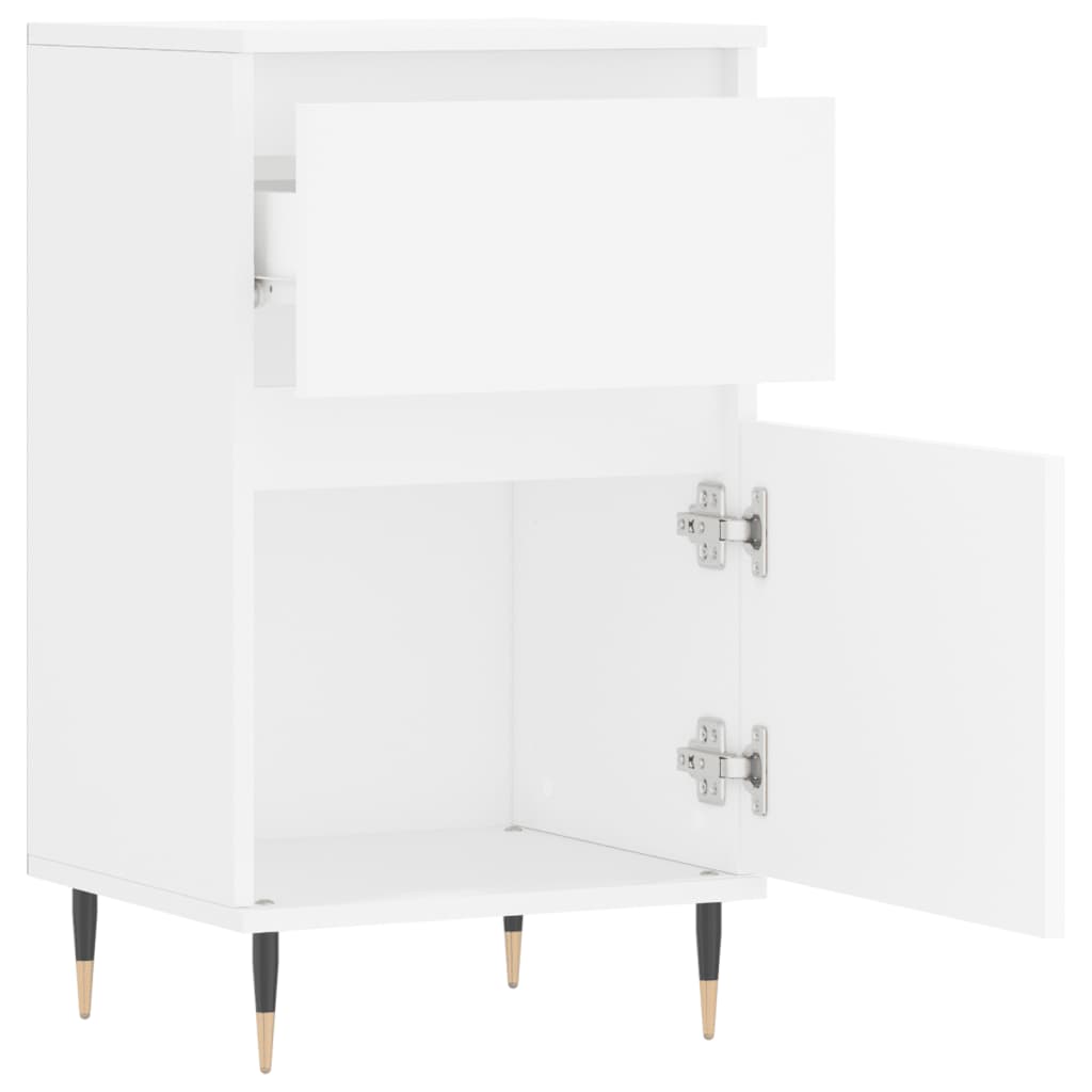 vidaXL Ντουλάπια 2 τεμ. Λευκά 40 x 35 x 70 εκ. από Επεξεργασμένο Ξύλο