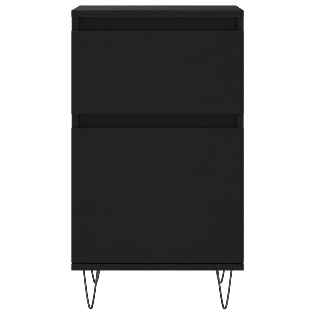 vidaXL Ντουλάπια 2 τεμ. Μαύρα 40 x 35 x 70 εκ. από Επεξεργασμένο Ξύλο
