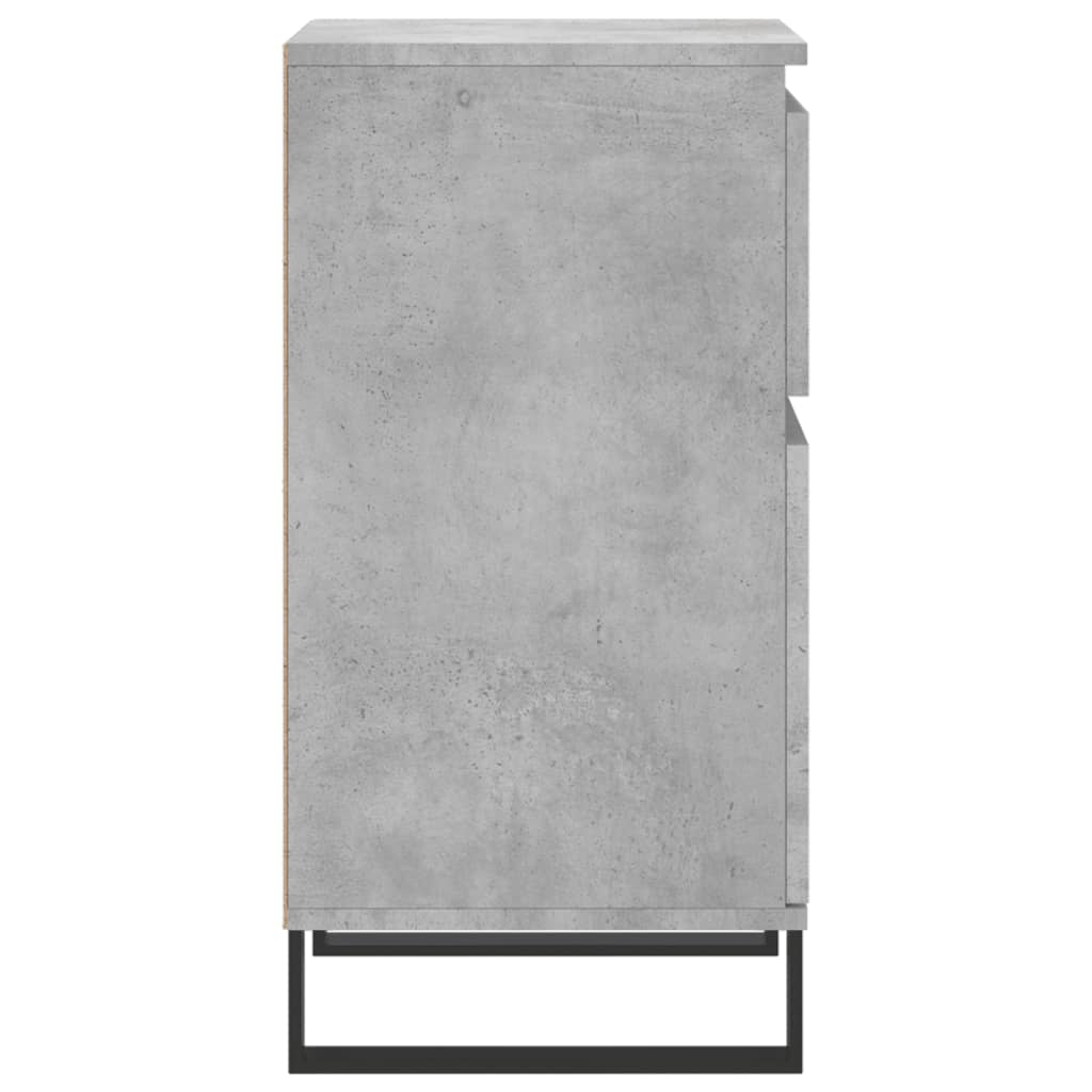 vidaXL Ντουλάπια 2 τεμ. Γκρι Σκυροδ. 40x35x70 εκ. Επεξεργασμένο Ξύλο