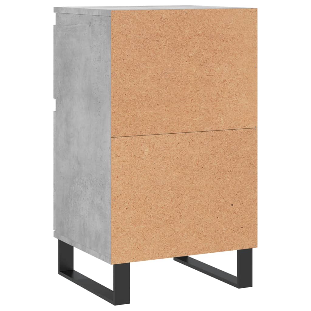 vidaXL Ντουλάπια 2 τεμ. Γκρι Σκυροδ. 40x35x70 εκ. Επεξεργασμένο Ξύλο