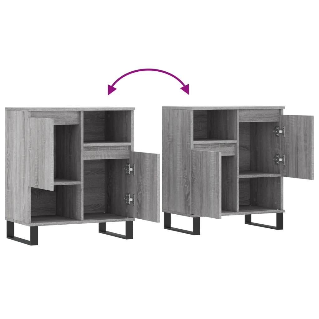 vidaXL Ντουλάπι Γκρι Sonoma 60x35x70 εκ. από Επεξεργασμένο Ξύλο