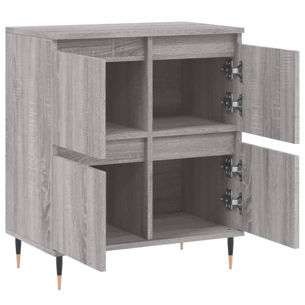 vidaXL Ντουλάπι Γκρι Sonoma 60x35x70 εκ. από Επεξεργασμένο Ξύλο